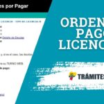 Generar orden de pago para licencias ANT Reimpresion