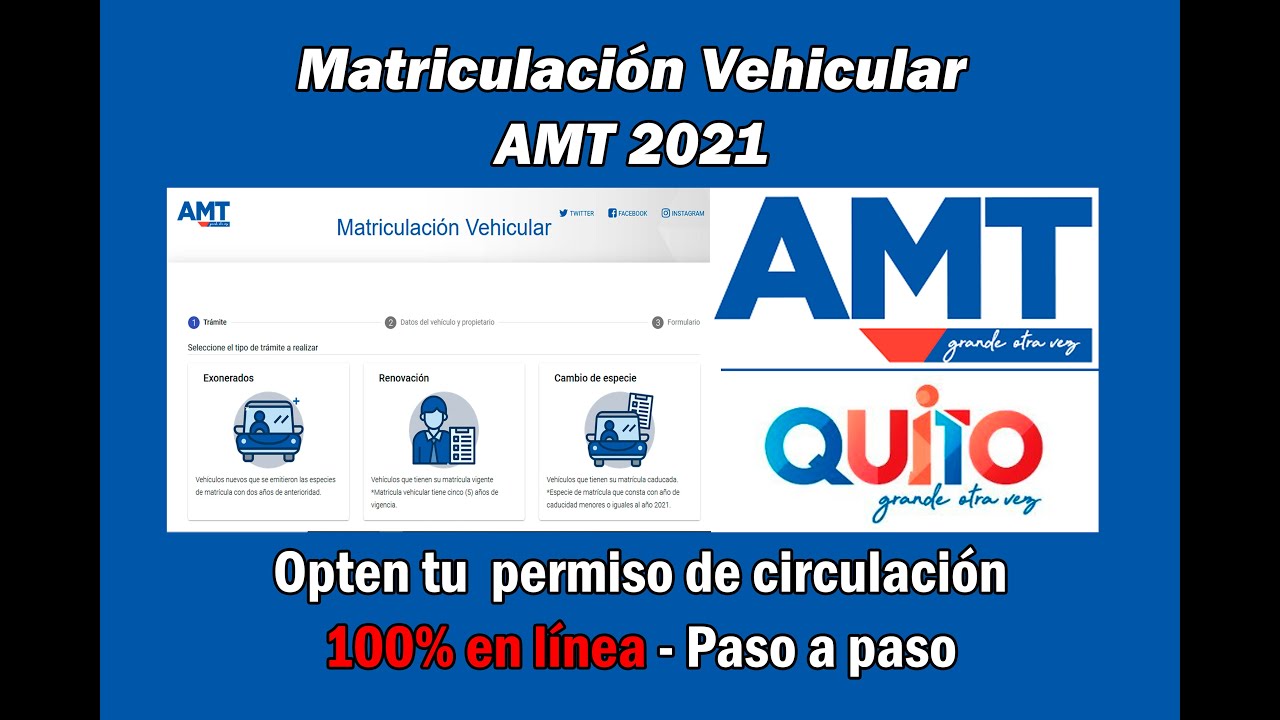Matriculacion vehicular Quito en linea